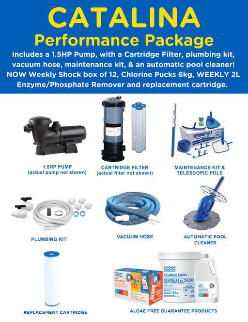Discounter's Pool & Spa Warehouse Bundle Product Above-Ground Pool CATALINA Performance Package BUNDLE-P03 pool companies near me pool company pool installers near me pool contractors near me