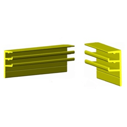 Northeastern Distributors LINERS Liner Accessories Coping Double Track Sidemount / mil finish - 10 ft Length - SIDEMOUNTDT 10004324 pool companies near me pool company pool installers near me pool contractors near me