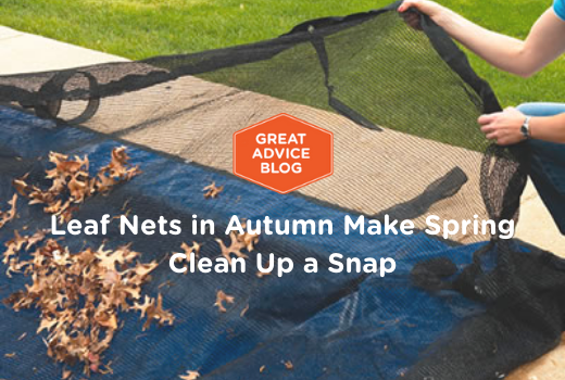 Leaf Nets in Autumn Make Spring Clean Up a Snap