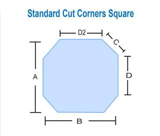 Standard Cut Corners Square
