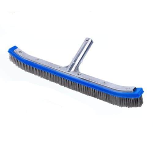 SCP Inc ACCESSORIES Maintenance PoolStyle 18 inch Deluxe Series Aluminum Handle Nylon Brush (PSL-40-0133) - K404BU/SCP/NY 877039002646 12001907 pool companies near me pool company pool installers near me pool contractors near me