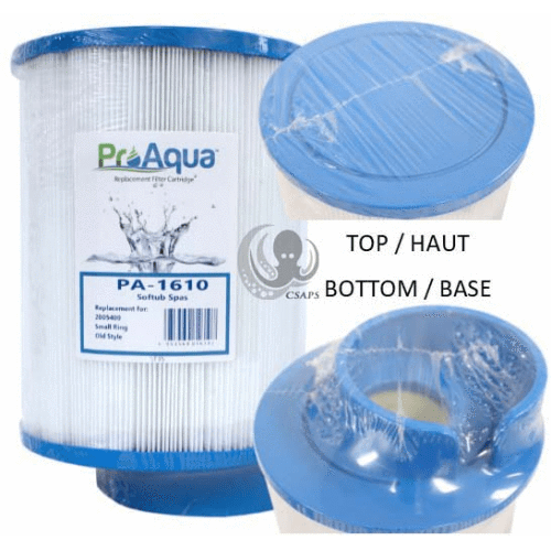 Central Spa Supply Ltd EQUIPMENT Filters and Accessories ProAqua Replacement Cartridge Filter for Softtub Spas - PA-1610 6953569816107 12001284 pool companies near me pool company pool installers near me pool contractors near me
