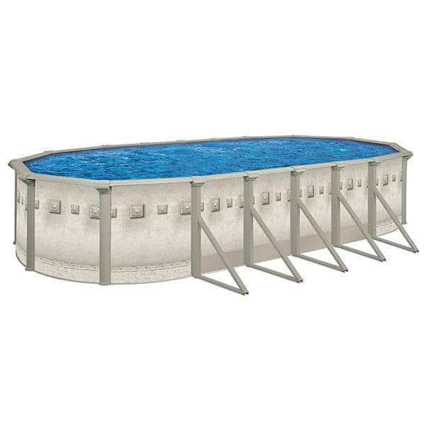 Discounter's Pool & Spa Warehouse POOLS Above-Ground Pool Packages Oval / 12 ft x 18 ft (A-Frame) Cornelius Millenium Above-Ground Pool 12001411 pool companies near me pool company pool installers near me pool contractors near me
