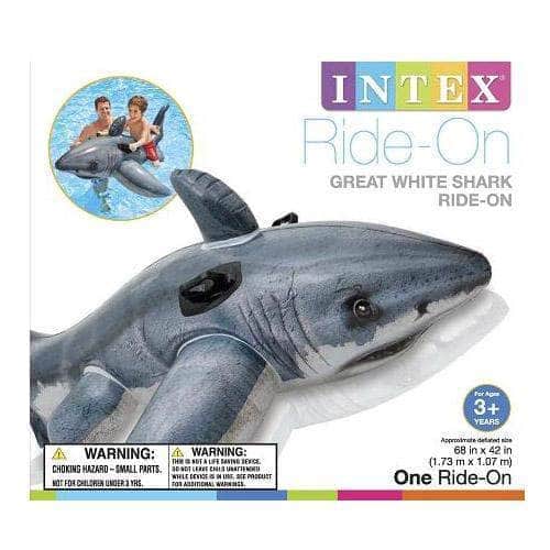 Intex Recreation Corp TOYS AND REC Inflatables and Floats Intex Great White Shark Ride-on - 57525EP 078257304998 10004307 pool companies near me pool company pool installers near me pool contractors near me