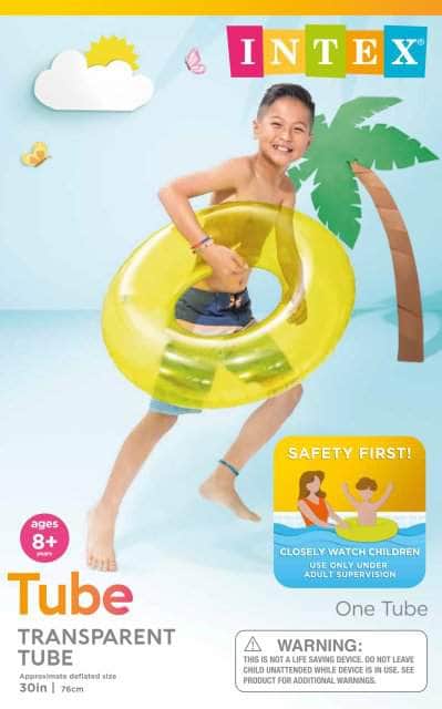 Intex Recreation Corp TOYS AND REC Inflatables and Floats Intex Transparent Swim Tube - 59260EP 78257313181 10004810 pool companies near me pool company pool installers near me pool contractors near me