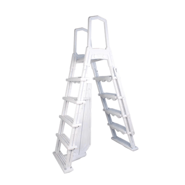 Intl. Leisure Prod. Inc ACCESSORIES Ladders and Steps Swimline A-Frame In Pool Ladder With Barrier - 87975 723815956590 12001650 pool companies near me pool company pool installers near me pool contractors near me