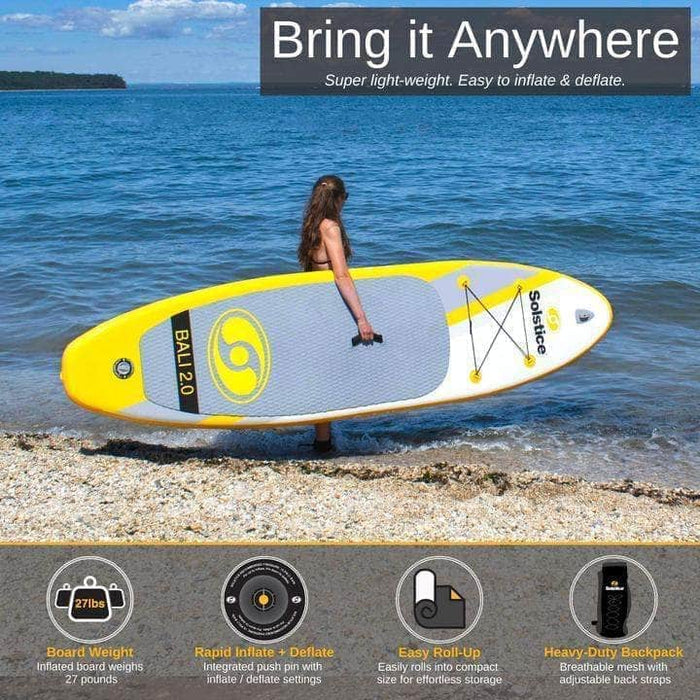 Intl. Leisure Prod. Inc TOYS AND REC Games and Novelties Solstice Bali Stand-Up Paddleboard with pump, paddle & backpack - 34126 723815953698 12001159 pool companies near me pool company pool installers near me pool contractors near me