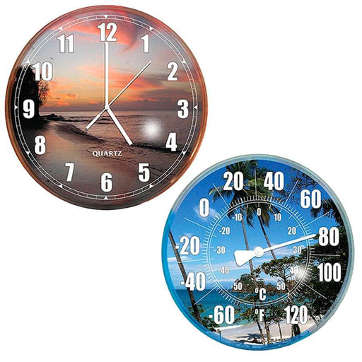 Intl. Leisure Prod. Inc TOYS AND REC Games and Novelties Swimline Wall Clock / Thermometer Combo - 9260 723815092601 12001663 pool companies near me pool company pool installers near me pool contractors near me
