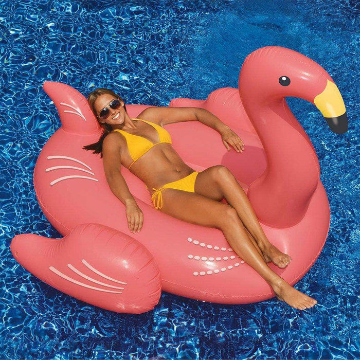Intl. Leisure Prod. Inc TOYS AND REC Inflatables and Floats Swimline Giant Flamingo Ride-On - 90627 723815906274 12000489 pool companies near me pool company pool installers near me pool contractors near me