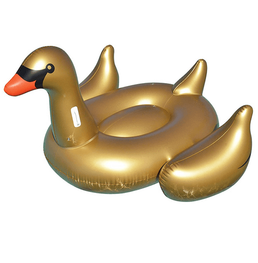 Intl. Leisure Prod. Inc TOYS AND REC Inflatables and Floats **Swimline Giant Inflatable Golden Goose Ride-On Pool Float, 75 in - 90701 723815907011 10004653 pool companies near me pool company pool installers near me pool contractors near me