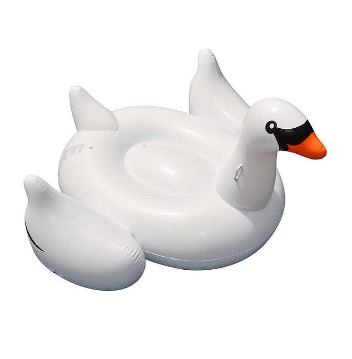 Intl. Leisure Prod. Inc TOYS AND REC Inflatables and Floats Swimline Giant Inflatable Swan Ride-On Pool Float, 75 in - 90621 723815906212 10004654 pool companies near me pool company pool installers near me pool contractors near me