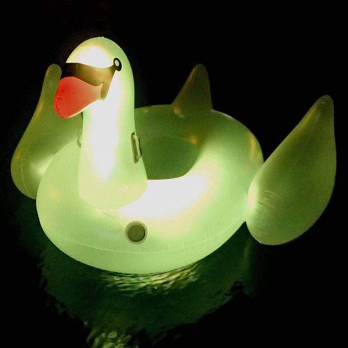 Intl. Leisure Prod. Inc TOYS AND REC Inflatables and Floats Swimline Giant LED Light Up Swan - 90702 723815907028 12001139 pool companies near me pool company pool installers near me pool contractors near me
