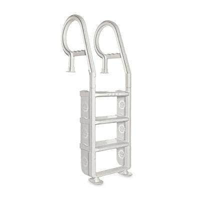 Northeastern Distributors ACCESSORIES Ladders and Steps Champlain Plastics, Adjustable Resin Deck Ladder- White - CPL-ACM-41AS 10001476 pool companies near me pool company pool installers near me pool contractors near me