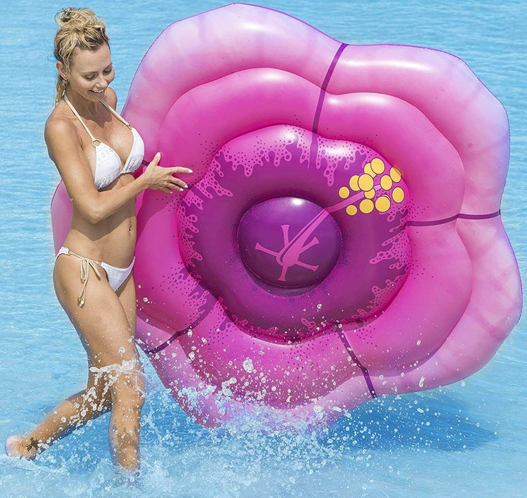 Salus Brands TOYS AND REC Inflatables and Floats Hibiscus Pool Float - 10314 12000449 pool companies near me pool company pool installers near me pool contractors near me
